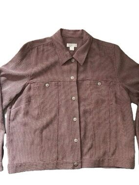 Men’s Christopher And Banks Plaid Button Down Shirt Size Large